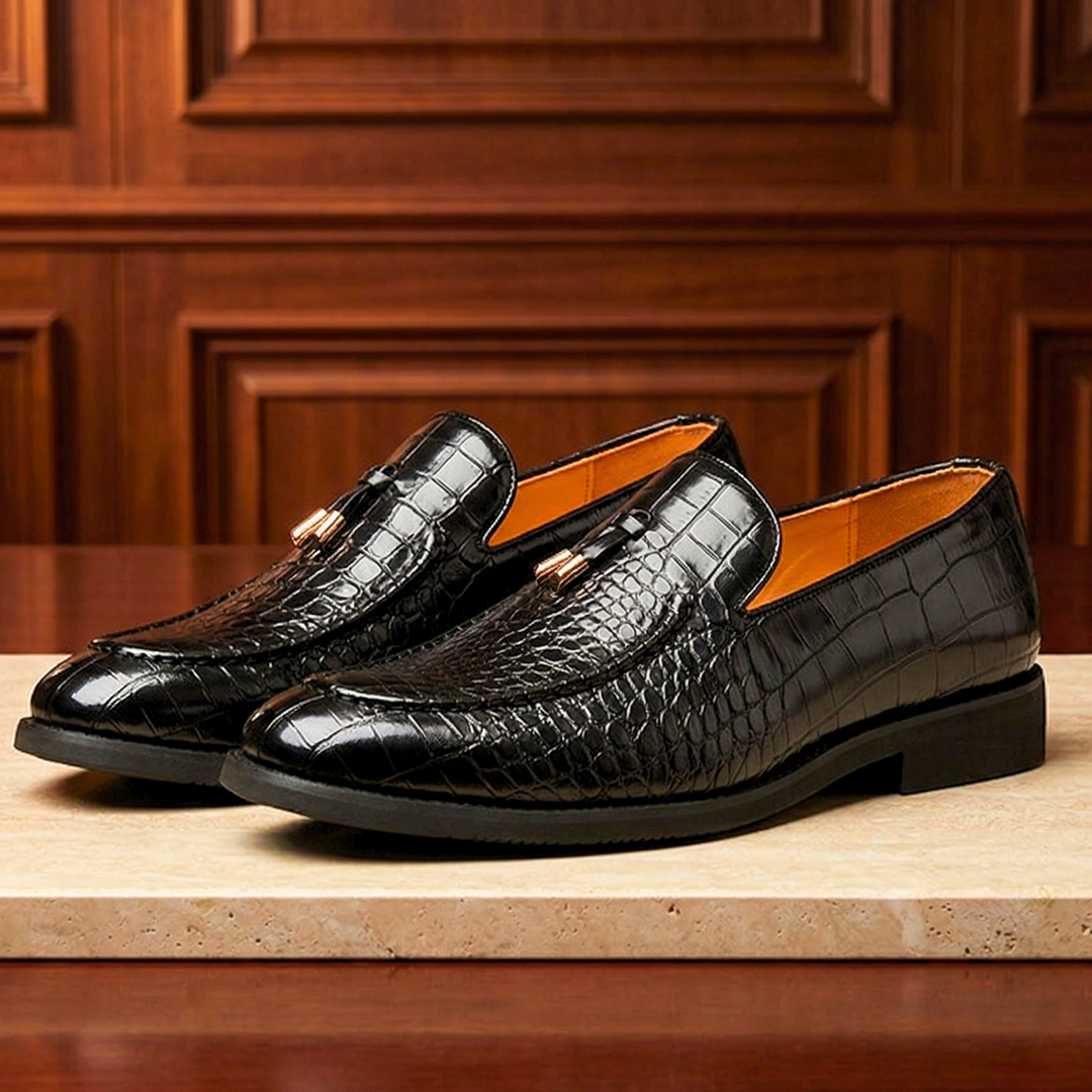 Corvano Textured Leather Dress Shoes