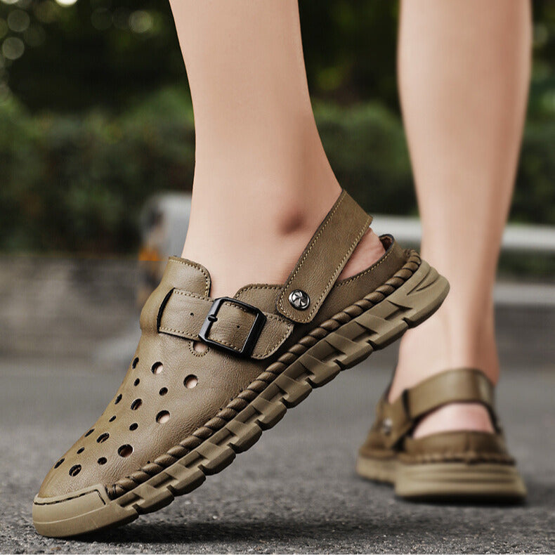 CrossRidge Leather Slip Ons