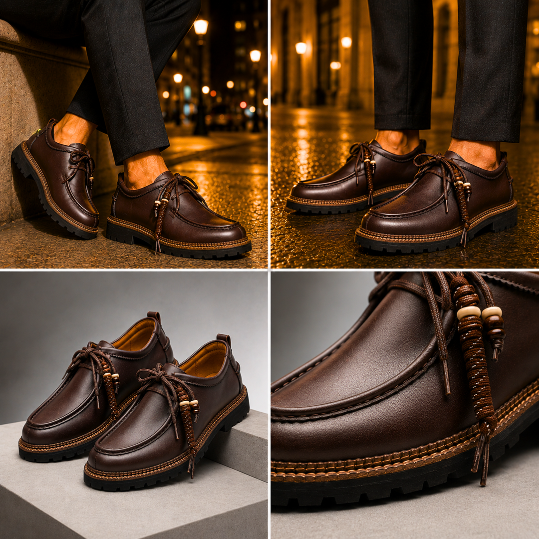 Marino Leather Lug Loafers