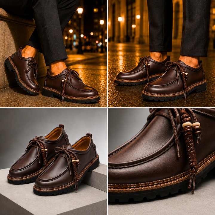 Marino Leather Lug Loafers