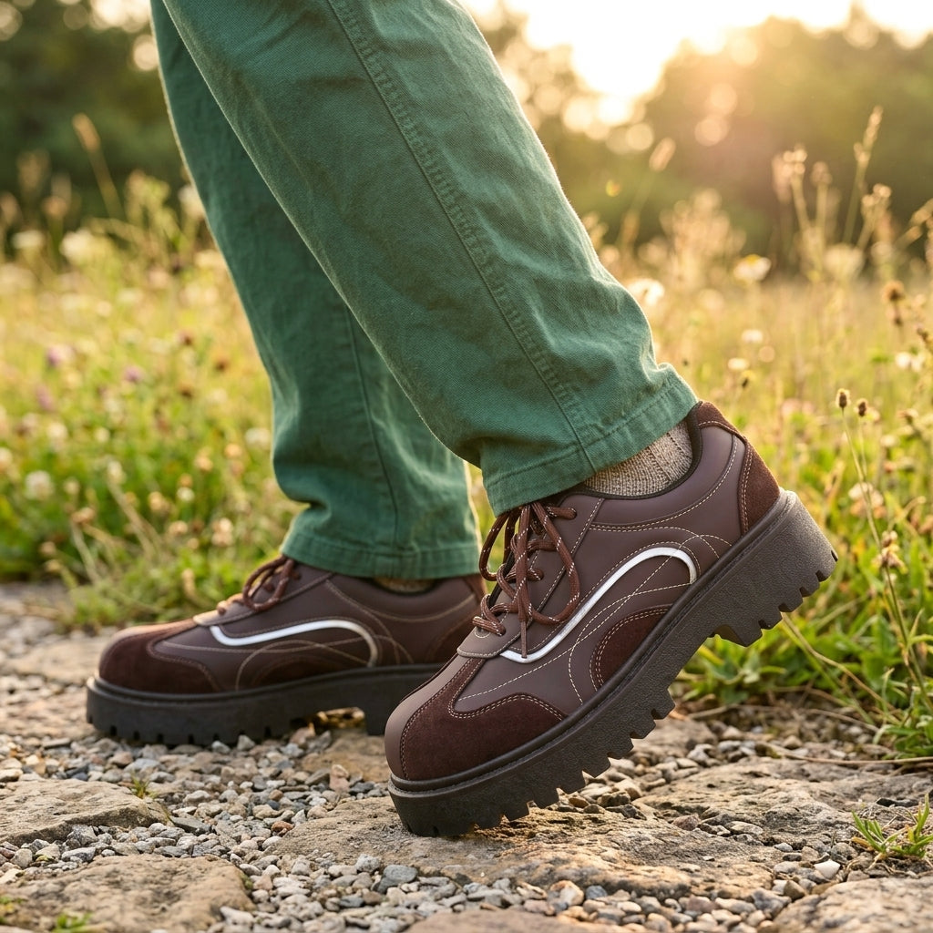 Maverick Retro Leather Derbies