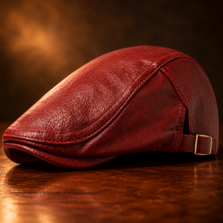Luca Genuine Leather Cap