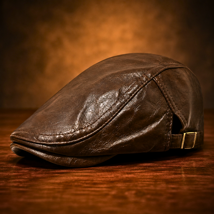 Luca Genuine Leather Cap