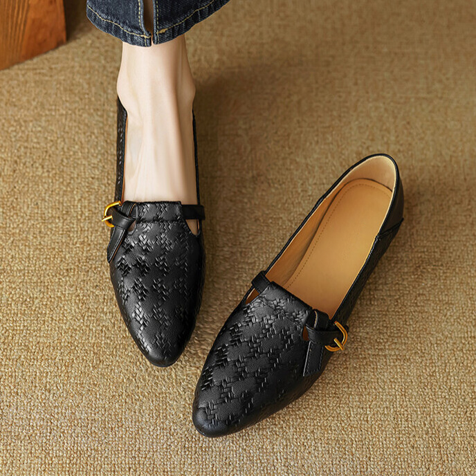 Alisa Block Heel Flats