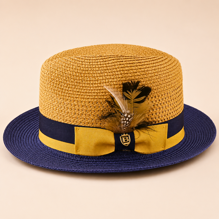 Bellamy Woven Feather Hat