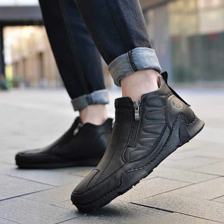 Stratos Leather Zip Boot