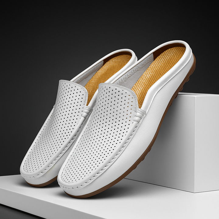 Leondro Leather Slip Ons