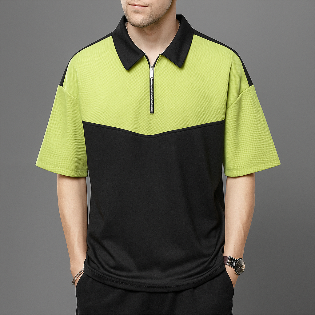 Axis Zip-Up Polo