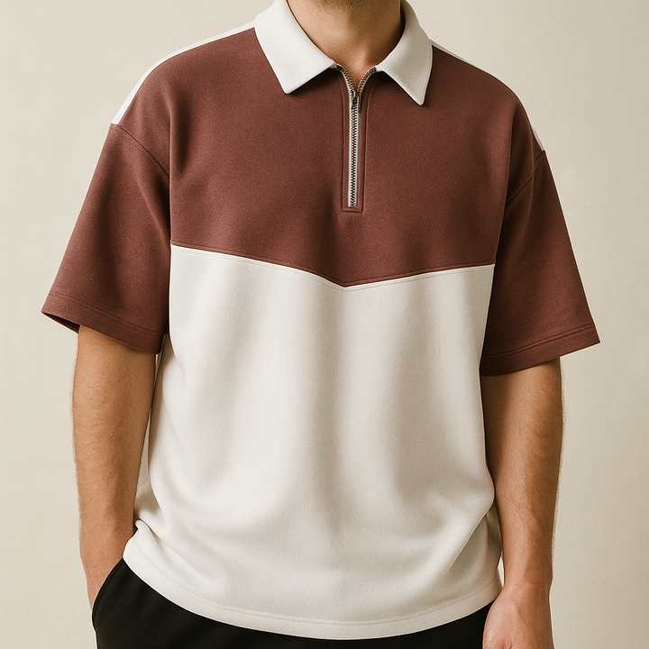 Axis Zip-Up Polo