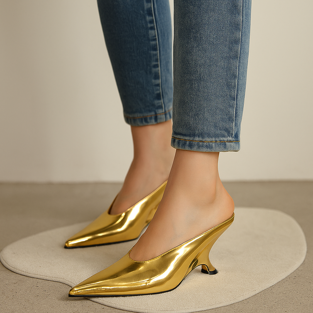 Lustra Heeled Mules