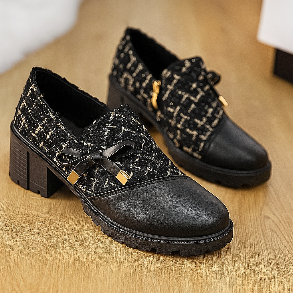 Chantel Tweed Loafers