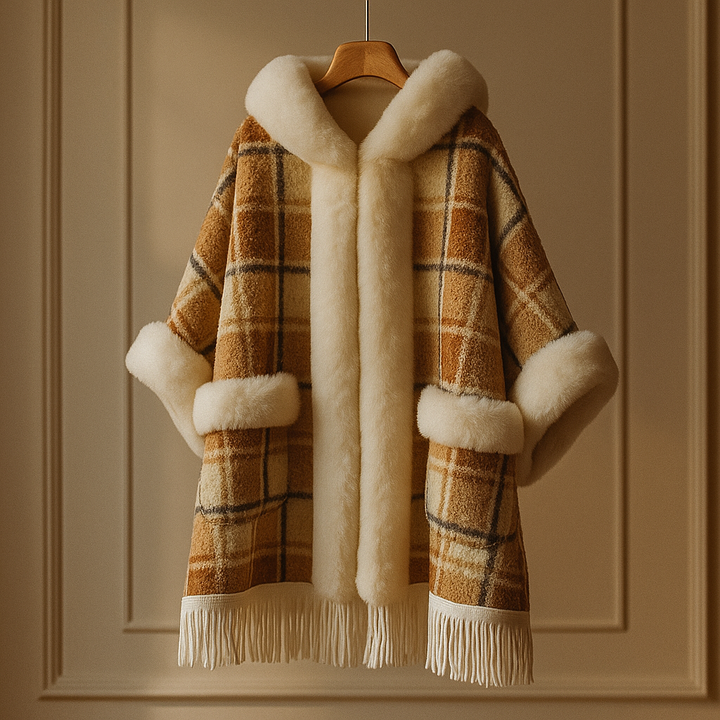 Evelyn Grace Plaid Shawl