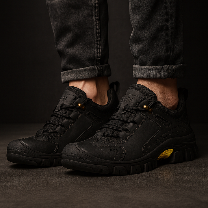 Onyx Leather Sneakers