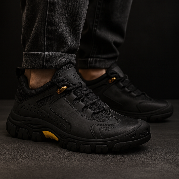 Onyx Leather Sneakers