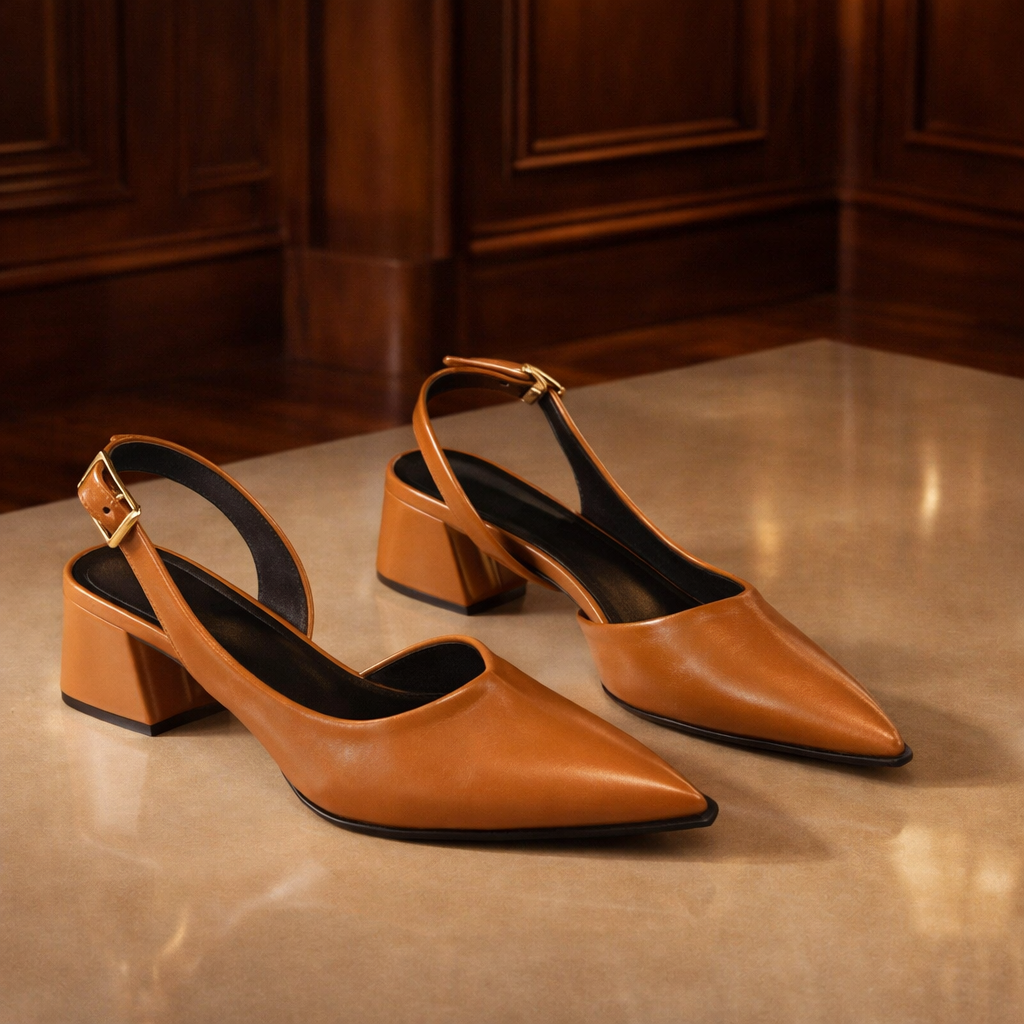 Maribel Pointed Slingback Heels