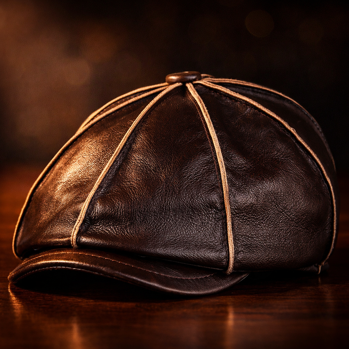 Gianni Genuine Leather Hat