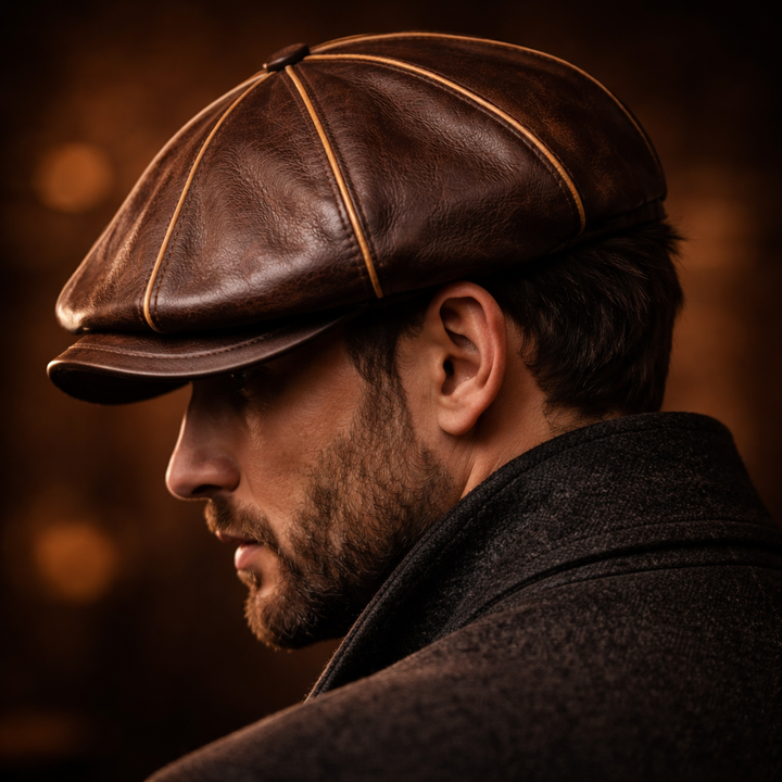Gianni Genuine Leather Hat
