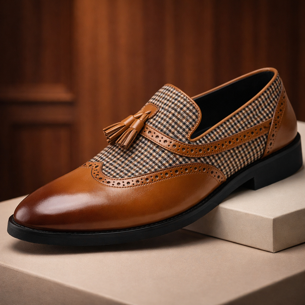 Torino Houndstooth Dress Shoes