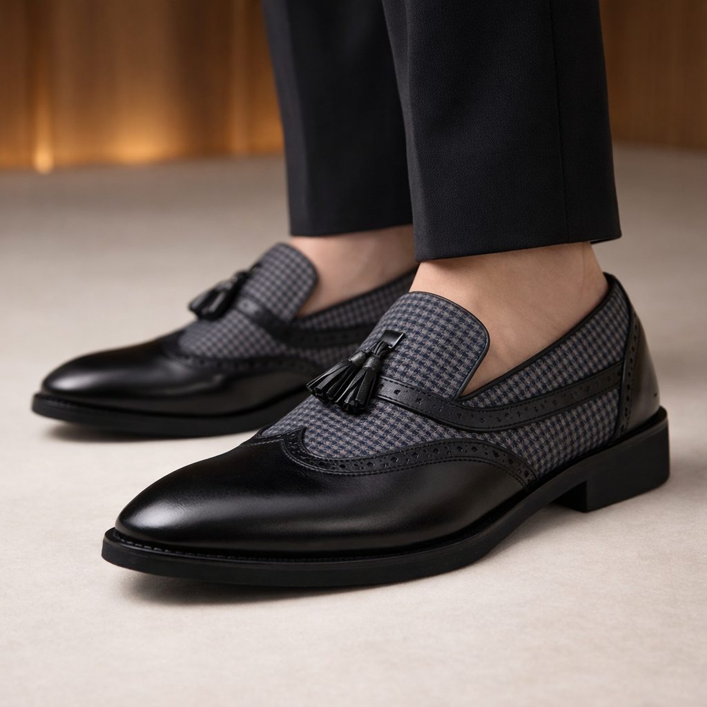 Torino Houndstooth Dress Shoes