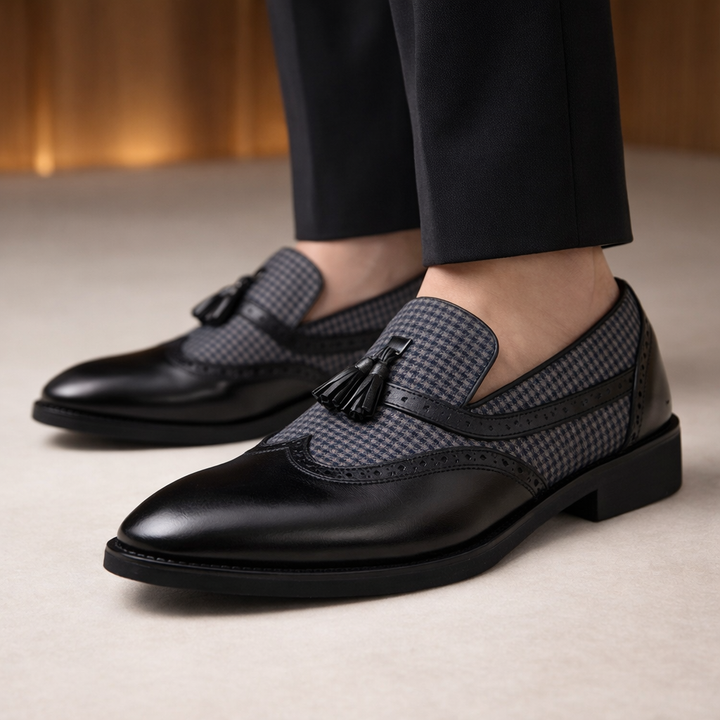 Torino Houndstooth Dress Shoes