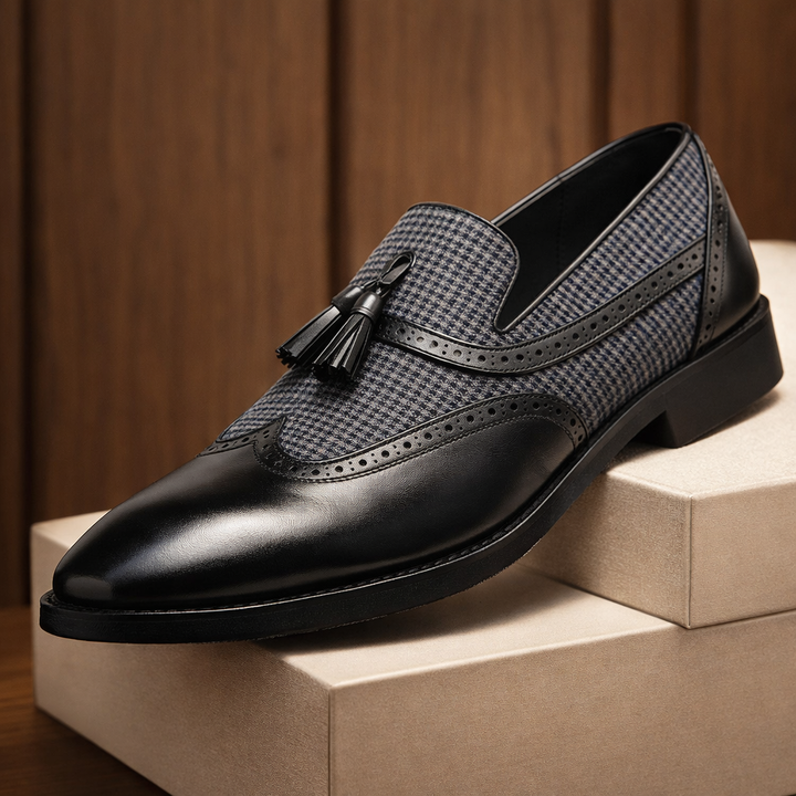 Torino Houndstooth Dress Shoes