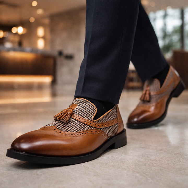 Torino Houndstooth Dress Shoes