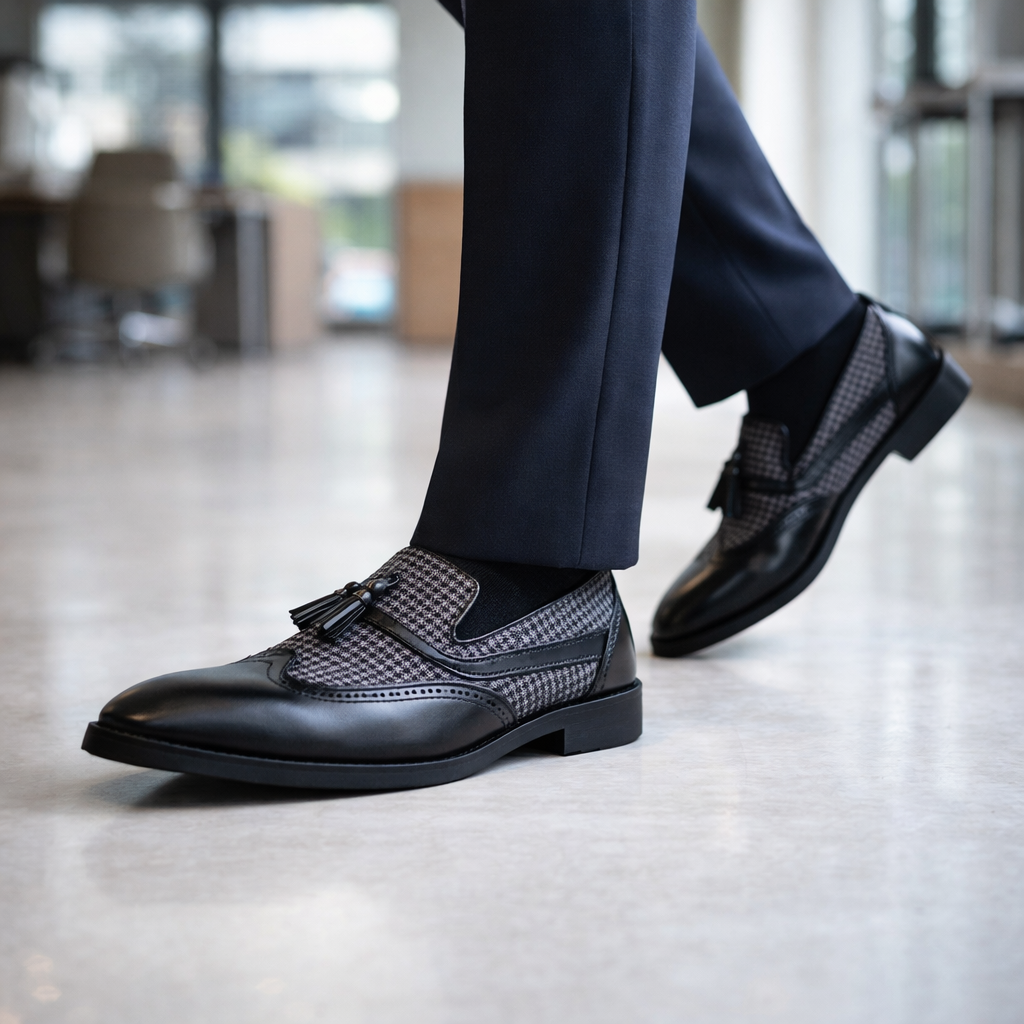 Torino Houndstooth Dress Shoes