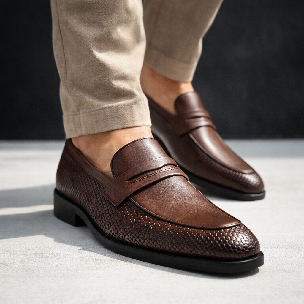 Renzo Textured Loafers