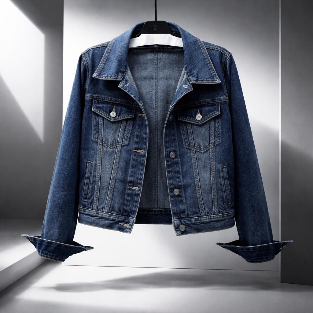 Lena Cropped Denim Jacket