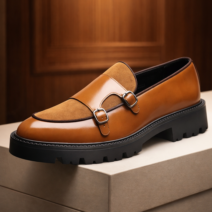 Montaro Genuine Leather Lug Derbies