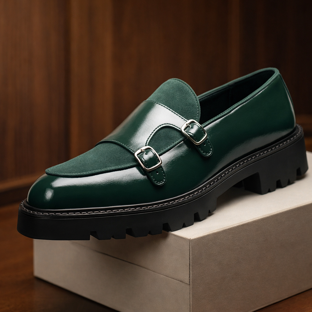 Montaro Genuine Leather Lug Derbies