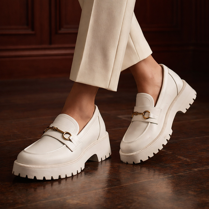 Solea Leather Platform Loafers