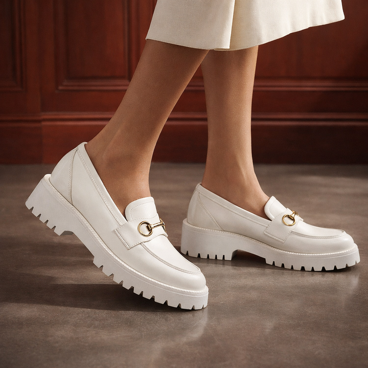 Solea Leather Platform Loafers