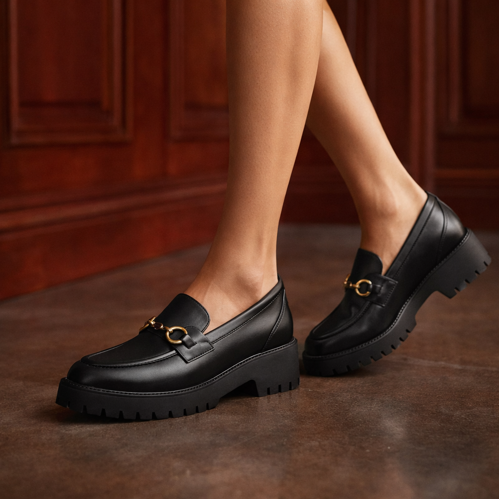 Solea Leather Platform Loafers