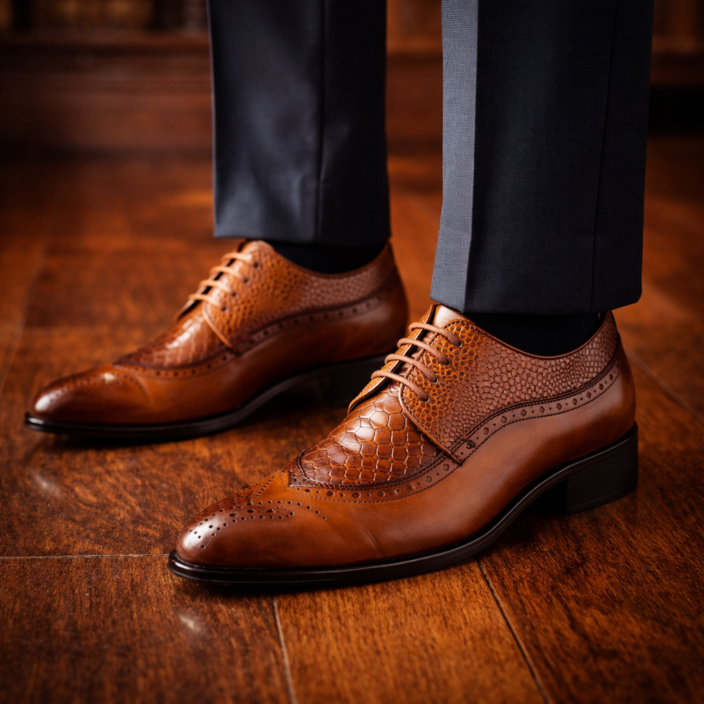 Lucca Genuine Leather Dress Shoes