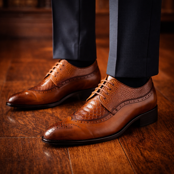 Lucca Genuine Leather Dress Shoes