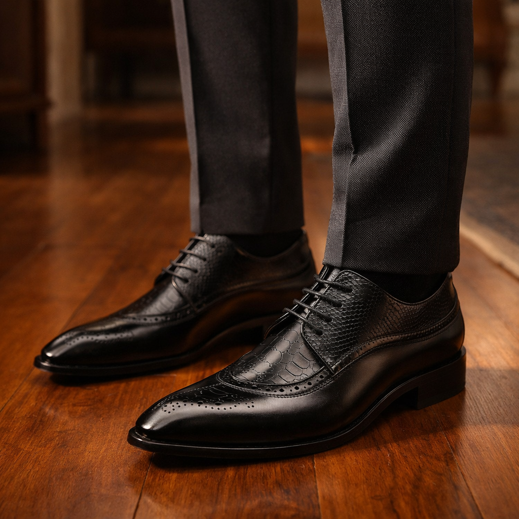Lucca Genuine Leather Dress Shoes
