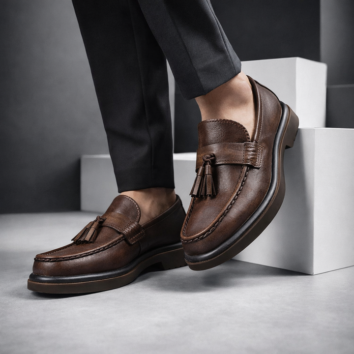 Cardinal Leather Tassel Loafers