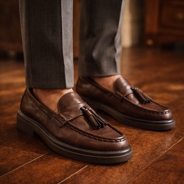 Cardinal Leather Tassel Loafers