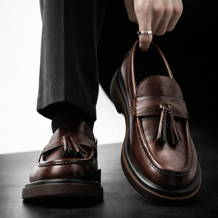 Cardinal Leather Tassel Loafers