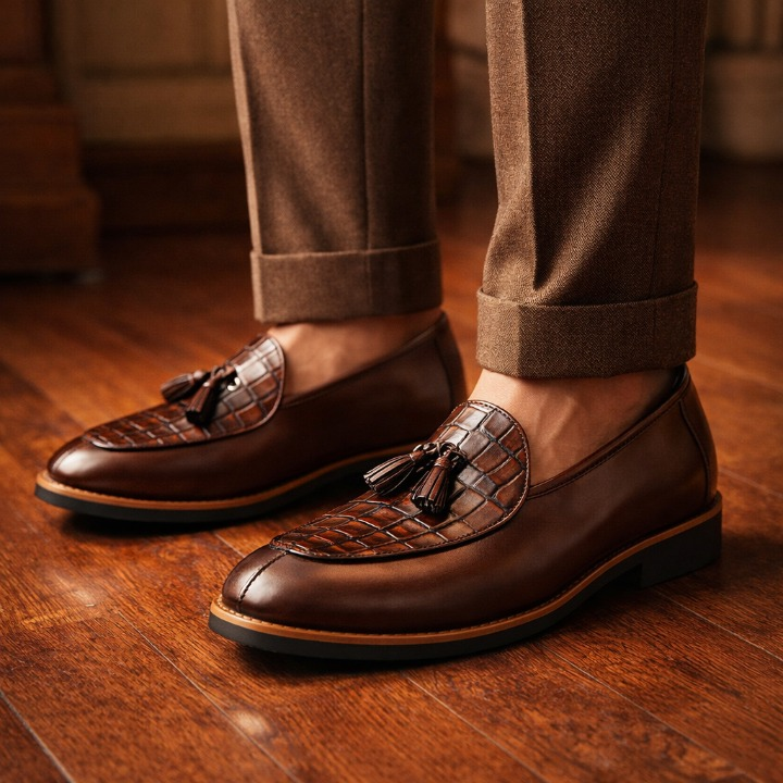 Marcello Tassel Leather Loafers