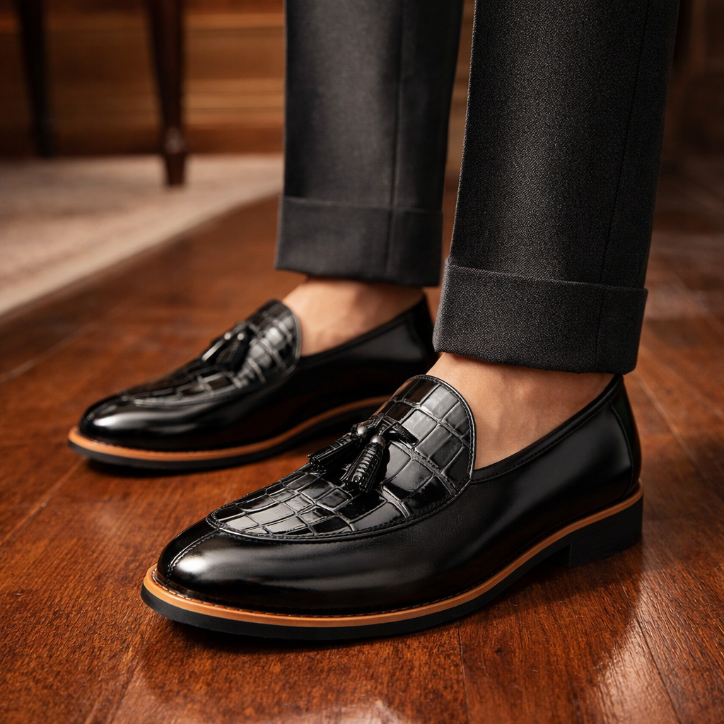 Marcello Tassel Leather Loafers