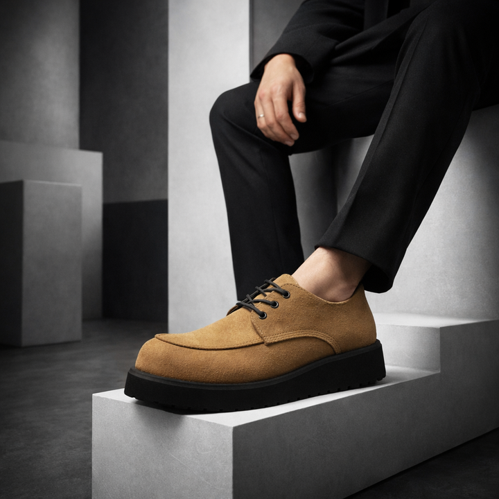 Hudson Suede Lug Derbies