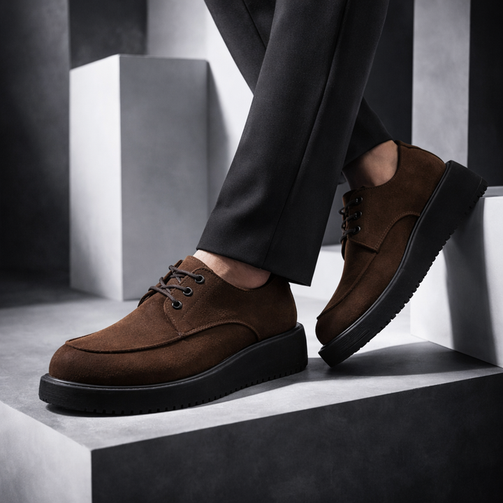 Hudson Suede Lug Derbies