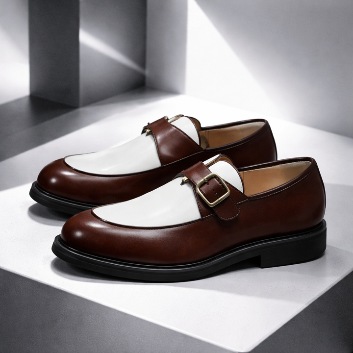 Valenno Leather Monk Straps