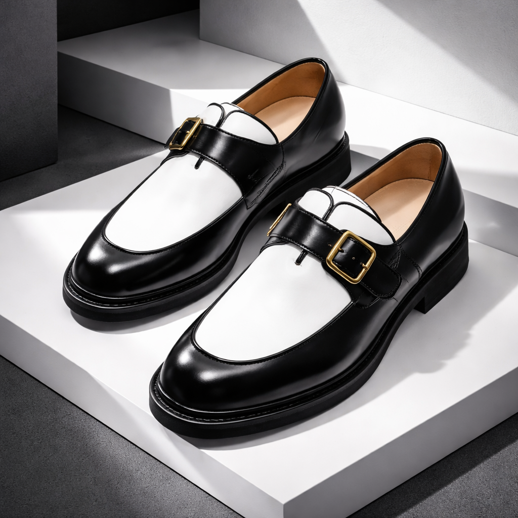 Valenno Leather Monk Straps