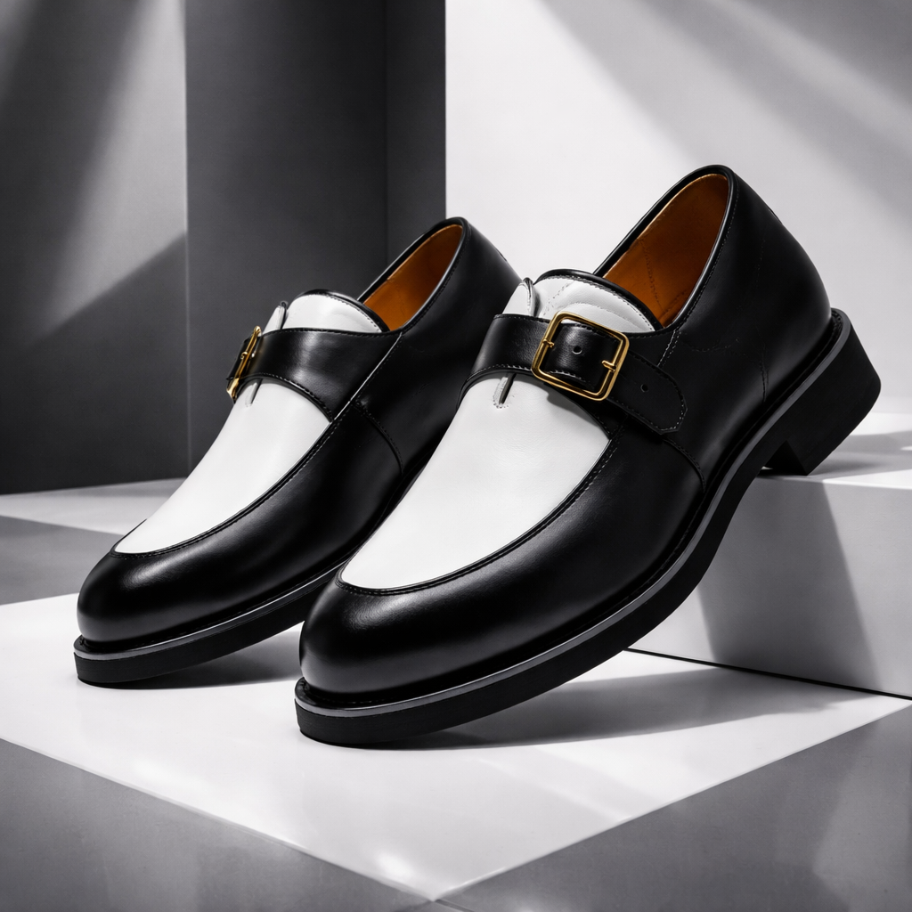 Valenno Leather Monk Straps