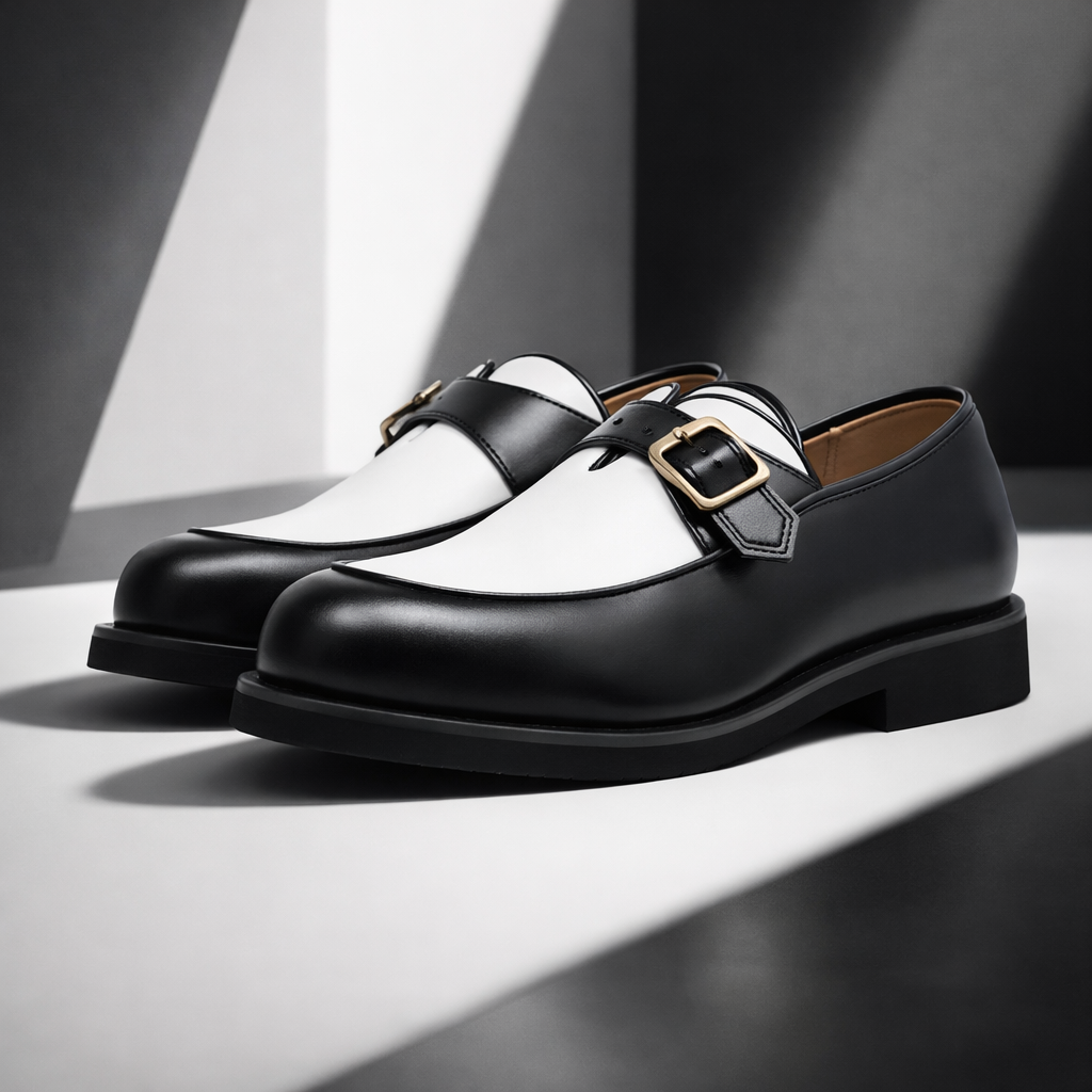 Valenno Leather Monk Straps