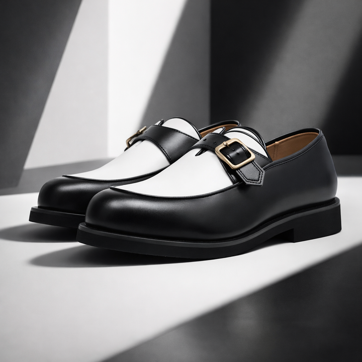 Valenno Leather Monk Straps