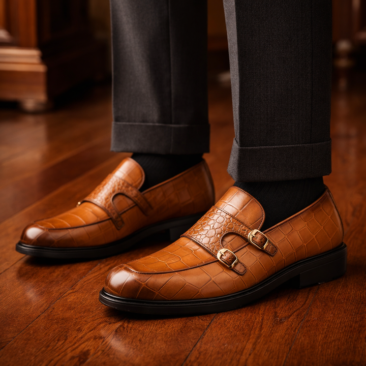 Alessandro Leather Monks